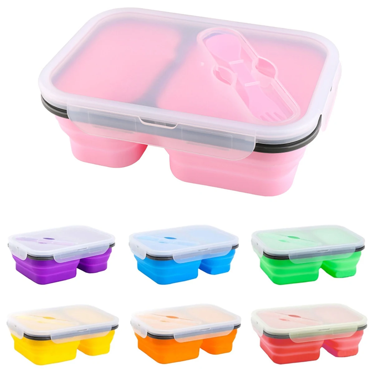 Collapsible Silicone Lunch Container 1
