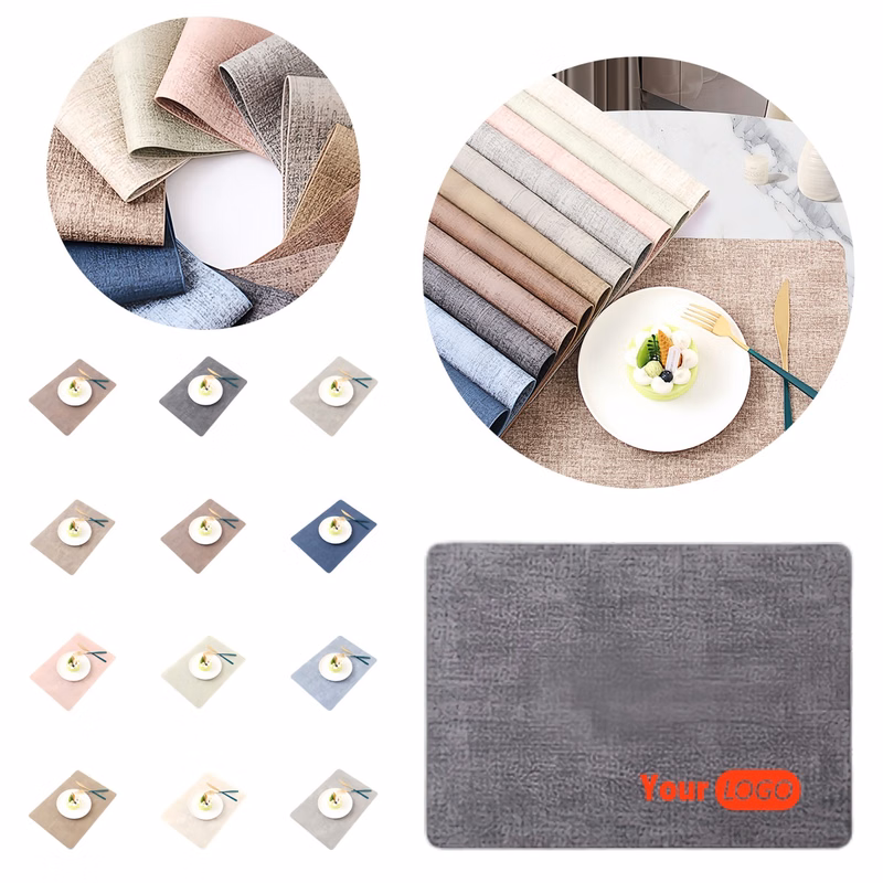Heat-resistant And Oil-proof Simple Leather Placemat
