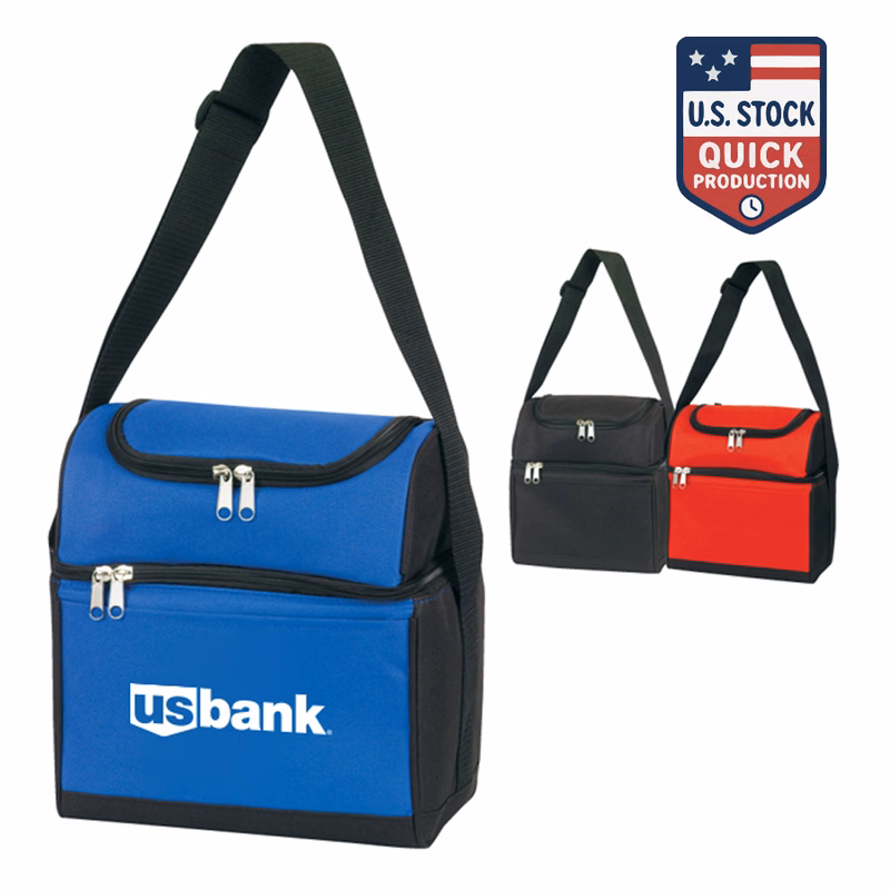 SnackShell Dual-Compartment Leakproof Cooler Bag