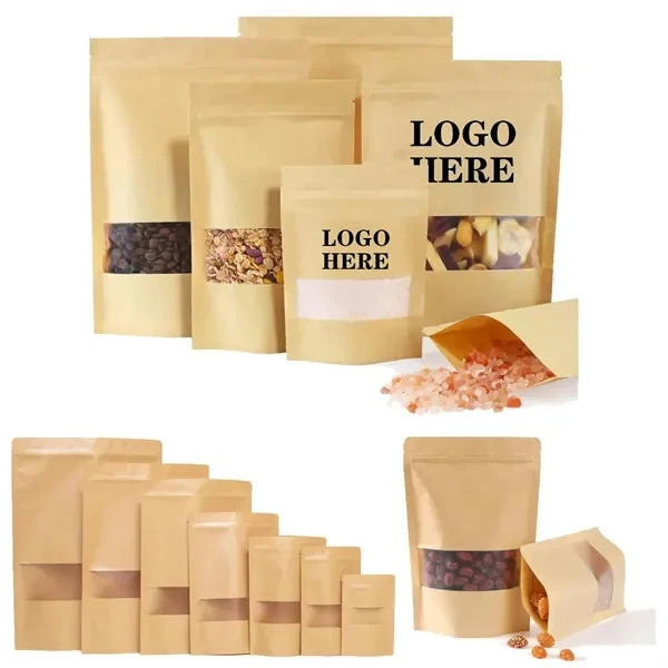 Custom Resealable Kraft Paper Food Bag — Premium Eco-Friendly Packaging Solution 1