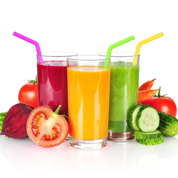 Reusable Silicone Drinking Straw with 1 Cleaning Brush 1