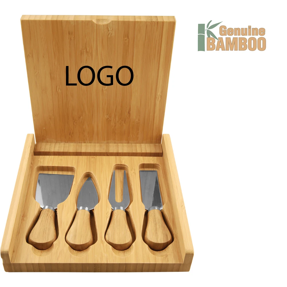 Gourmet wood cheese set with 4 Tools 1