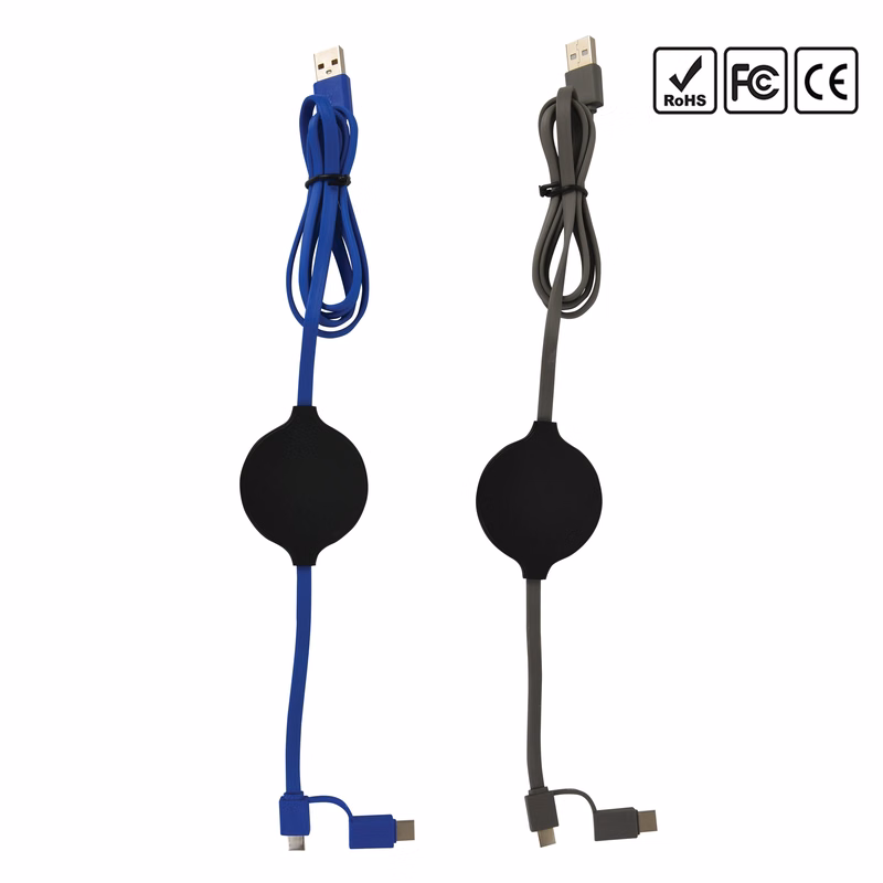 Wireless Charger & 3in1 Micro/TypeC/Lightning Charging Cable