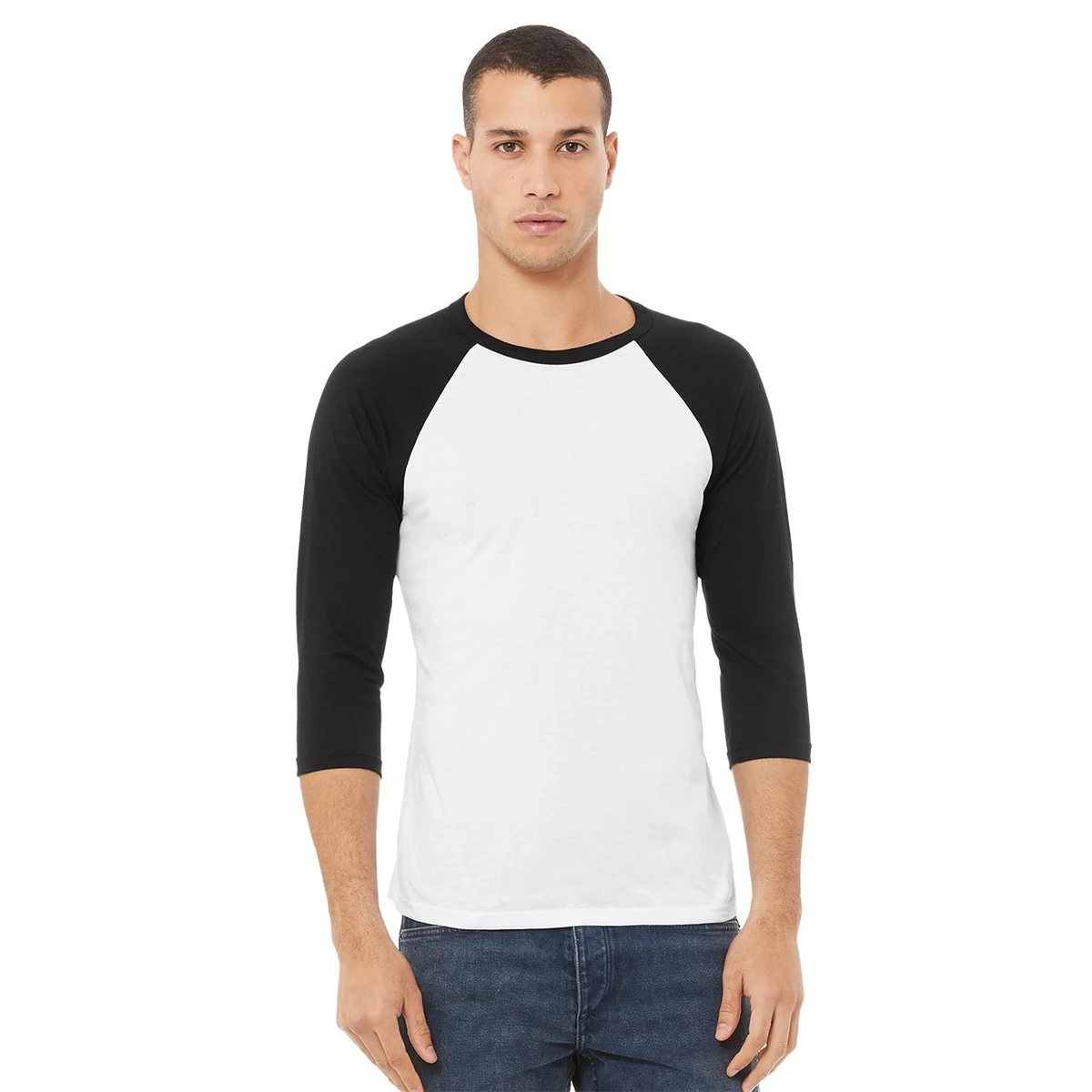 Unisex Three-Quarter Sleeve Baseball Tee - 3200 1