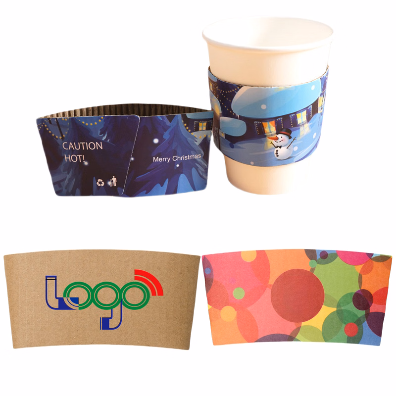10-20oz Kraft Paper Cup Sleeve MOQ100