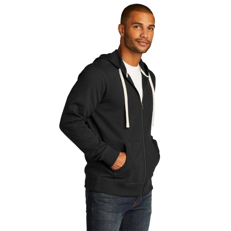 District Re-Fleece Full-Zip Hoodie, custom hoodie or sweatshirt with logo imprint 1