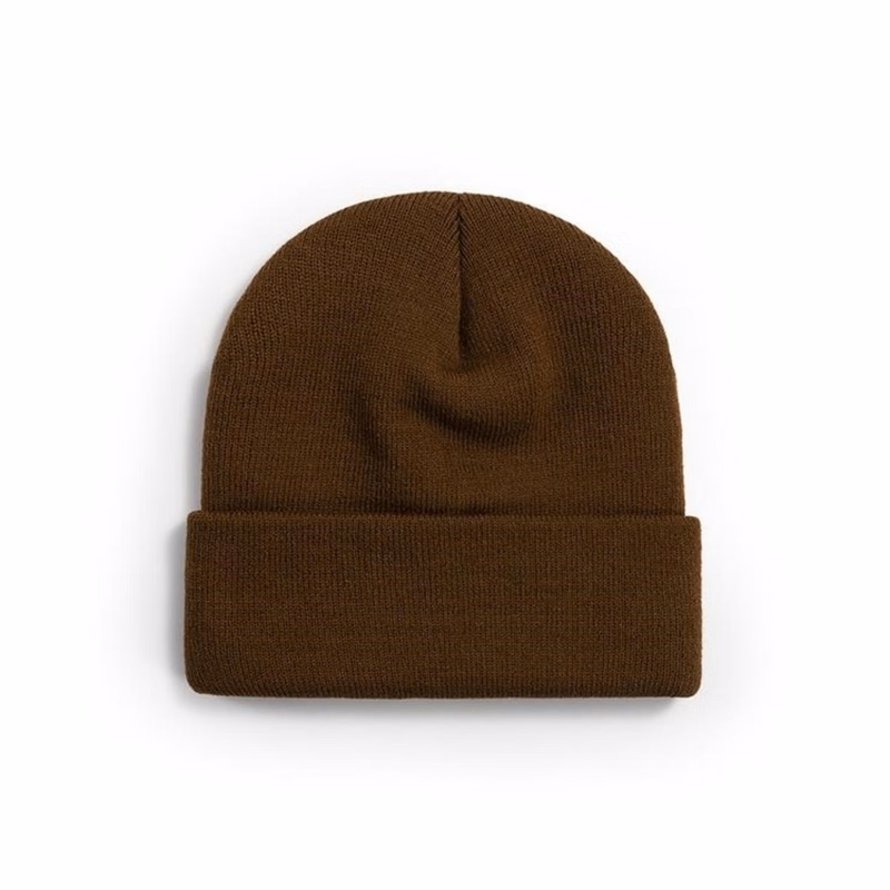 Knit Beanies Cap with Woven Patch
