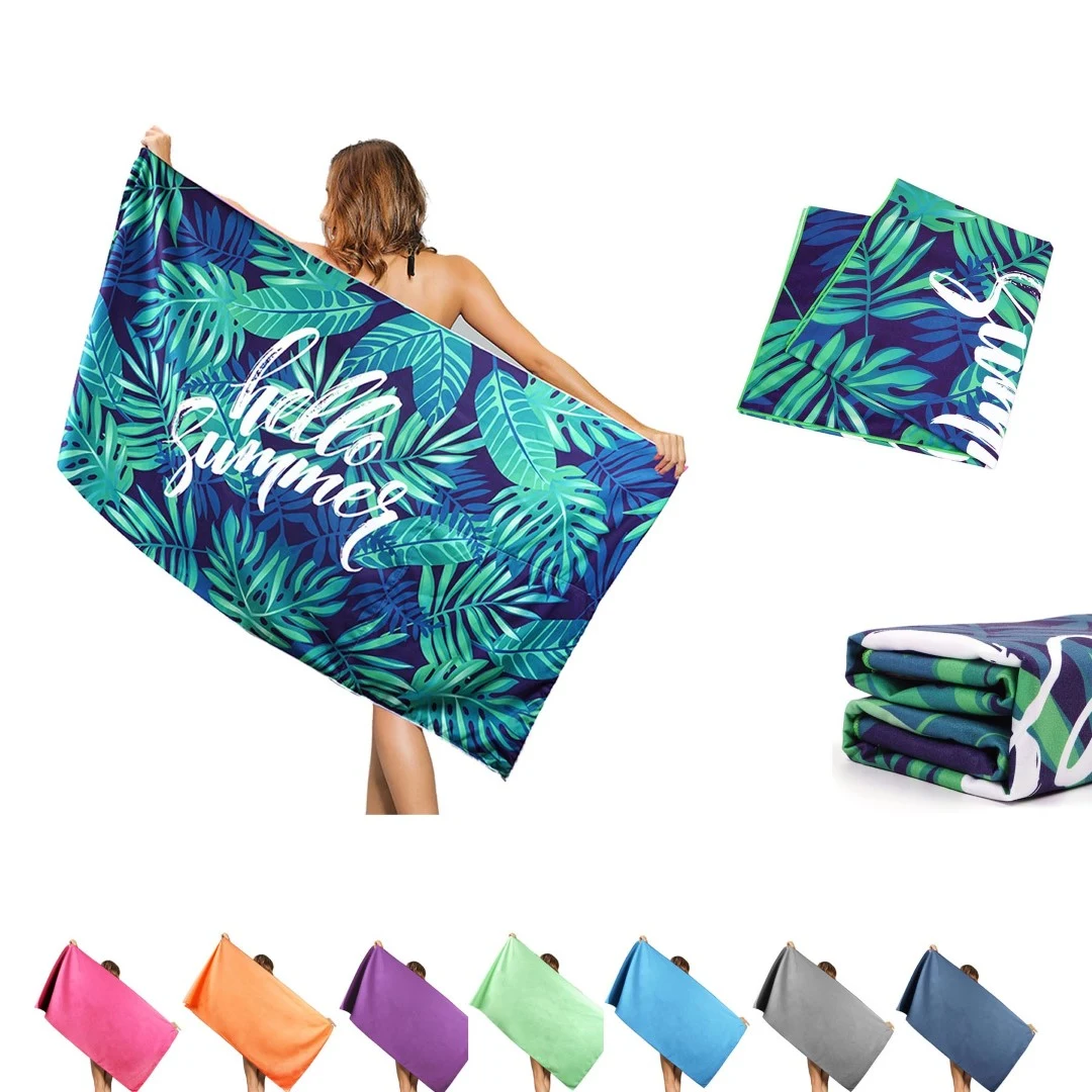 Full Colors Custom Quick Dry Beach Towel 1