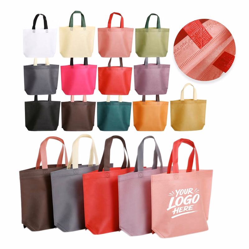 Reusable Nonwoven Carry Tote With Reinforced Handle