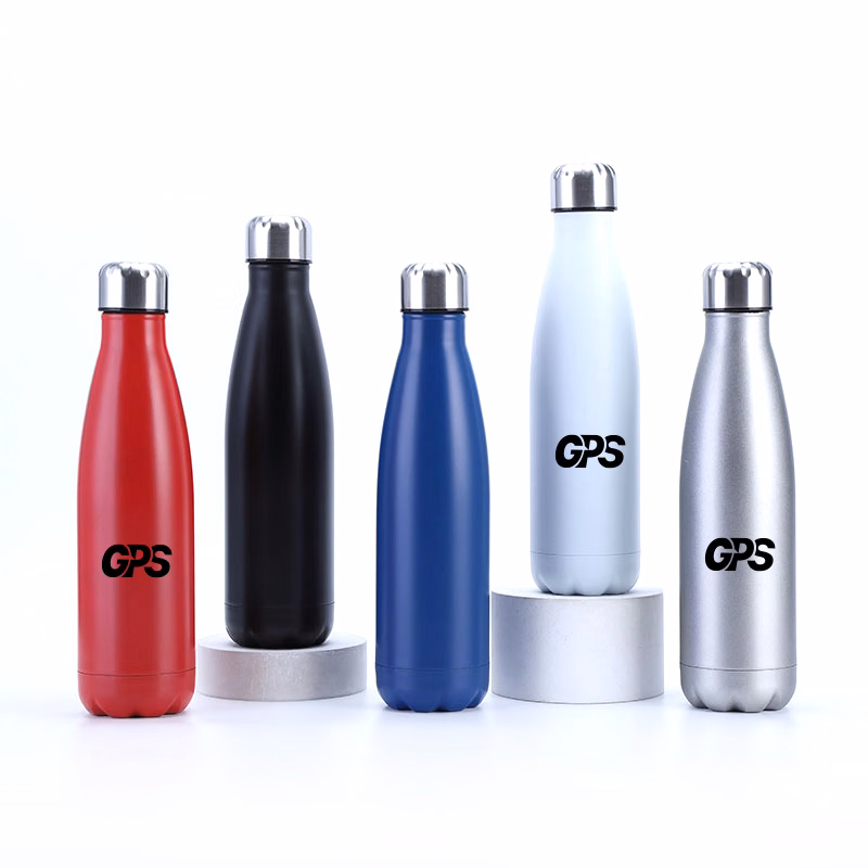 500ml double wall cola shaped flask bottle with SS lid