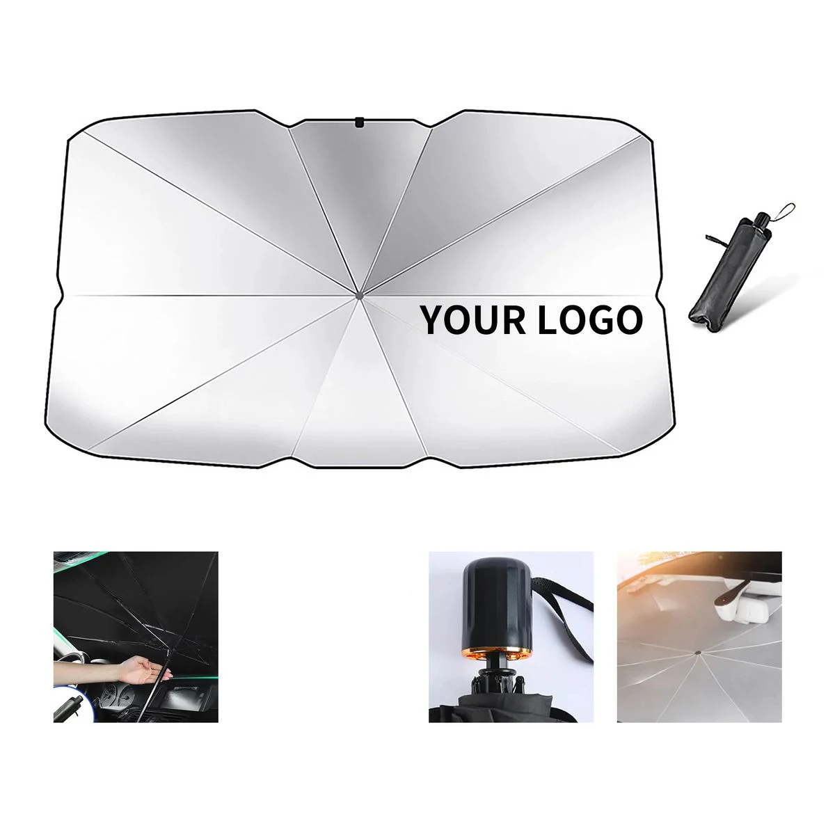 Foldable Car Sunshade Umbrella for UV Protection 1