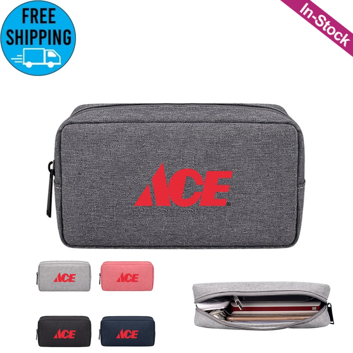 Large Portable Electronic Accessories Organizer Pouch Storage Bag 1