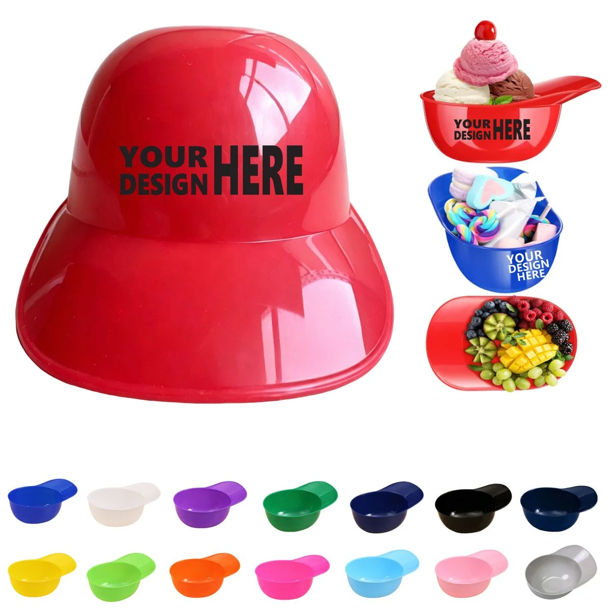 Helmet Style Dessert Cup For Ice Cream 1