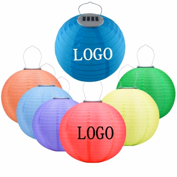 Round LED Outdoor Solar Lantern