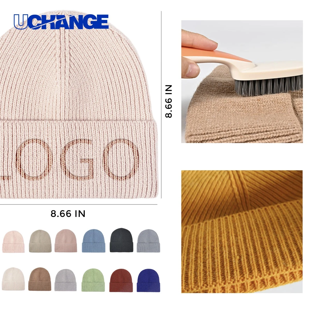 Acrylic Knit Beanie Hat 1