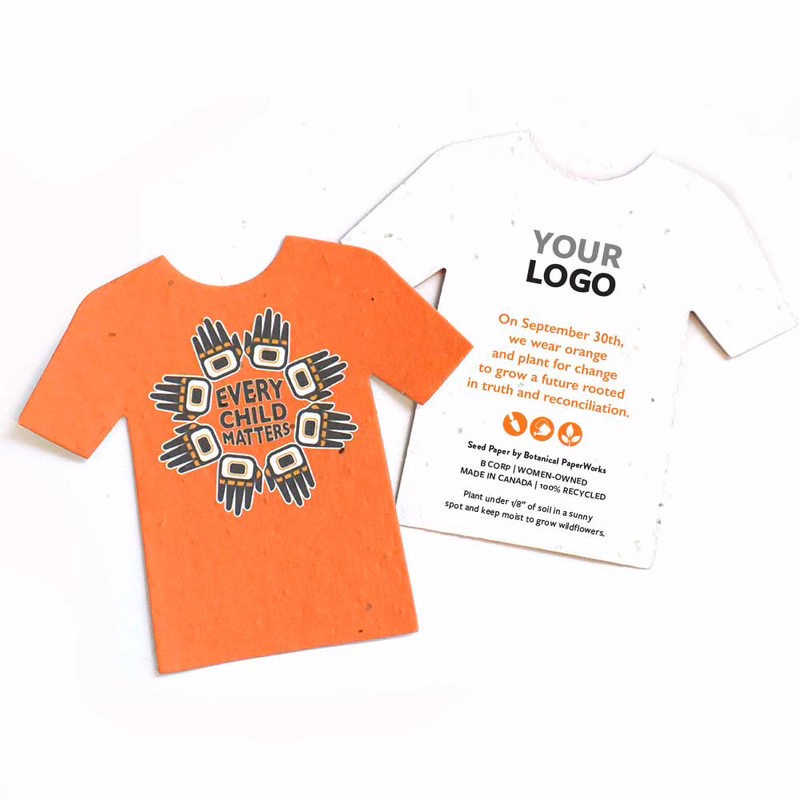 Every Child Matters Seed Paper T-Shirt Shape