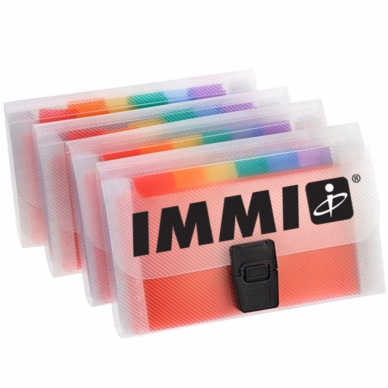 A6 Rainbow Accordion File Folder Expandable