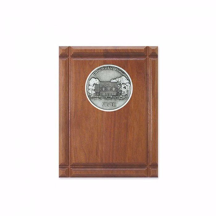 Walnut Wood Plaque w/Border Detailing (9 x 12 in)