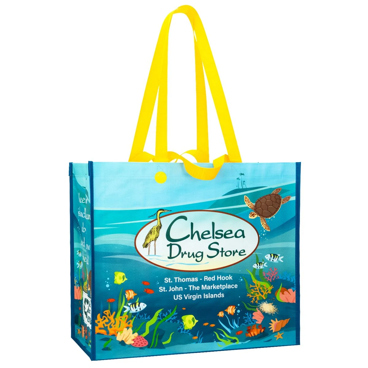 Custom Full-Color 160g Double Laminated Woven Promotional Tote Bag 16"x14"x8" 1