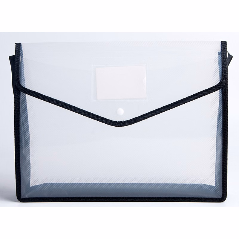 A4 transparent PP file bag