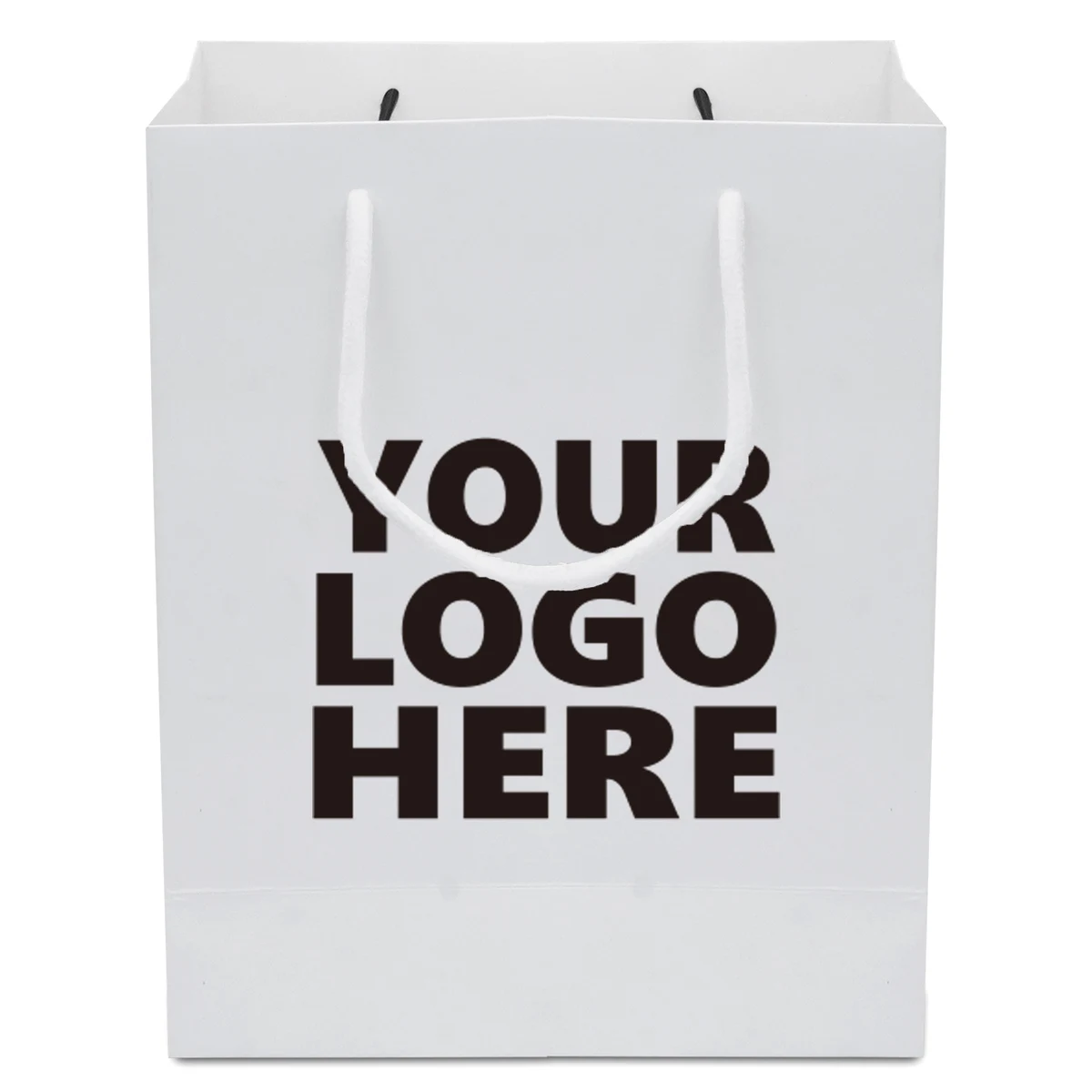White Paper Bags with Handles 1