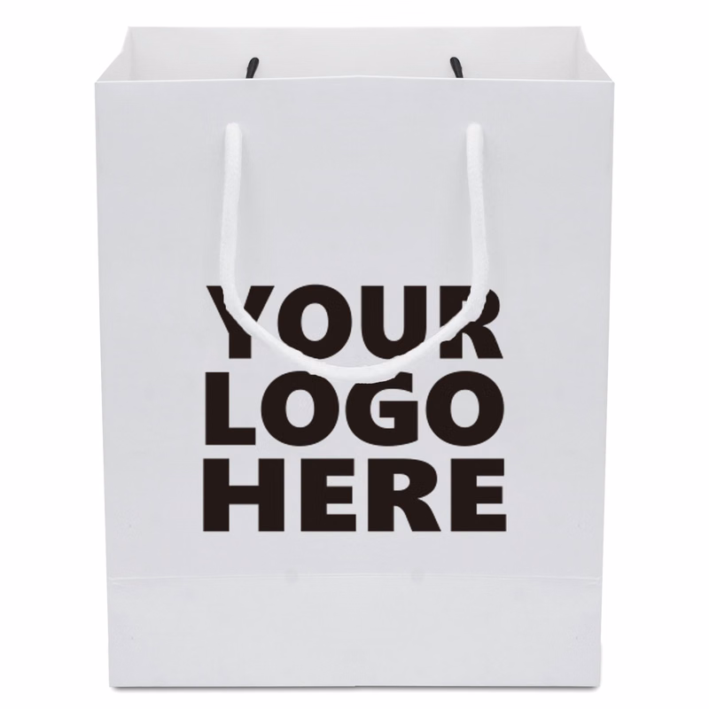 White Paper Bags with Handles