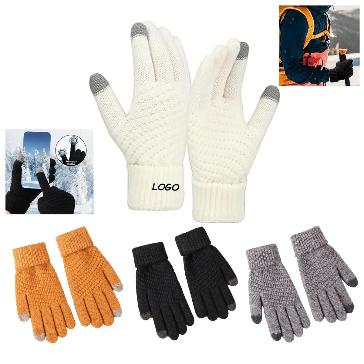 Adult Thick Touch Screen Glove 1