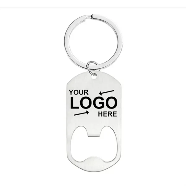 Custom Stainless Steel Keychain Bottle Opener — Portable Bar & Camp Tool 1