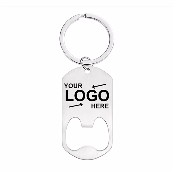 Custom Stainless Steel Keychain Bottle Opener — Portable Bar & Camp Tool