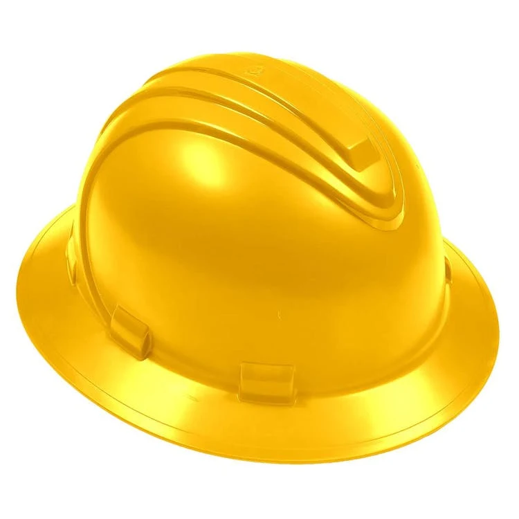 Hard Hat with Full Brim - Yellow 1