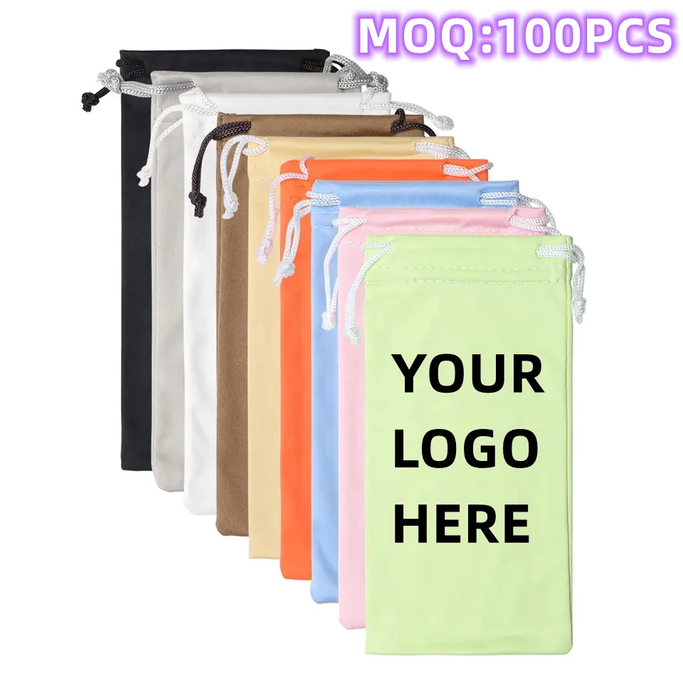 Microfiber Pouch With Two Drawstrings 1