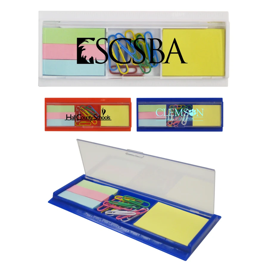 Sticky Note Set With Paper Clip & Ruler 1