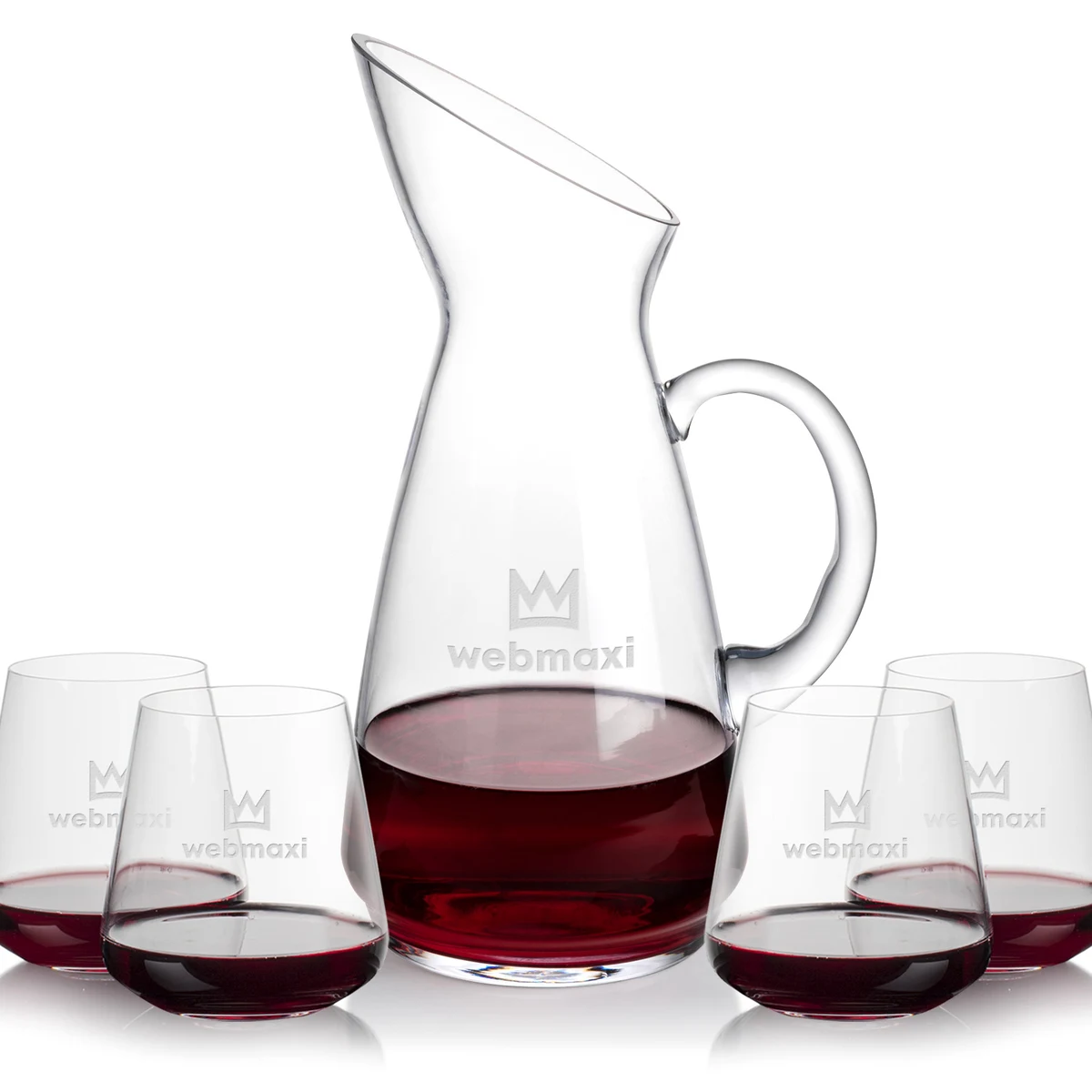 Taroni Carafe & Breckland Stemless Wine 1