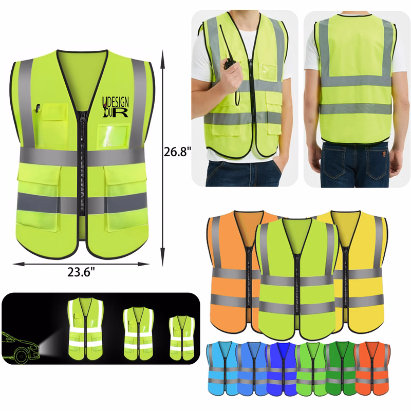 MOQ 50 PCS Highly Reflective Safety Vest