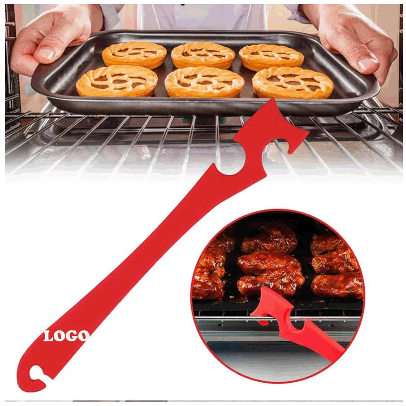 Silicone Oven Rack Push Pull Tool with Longer Handle 1