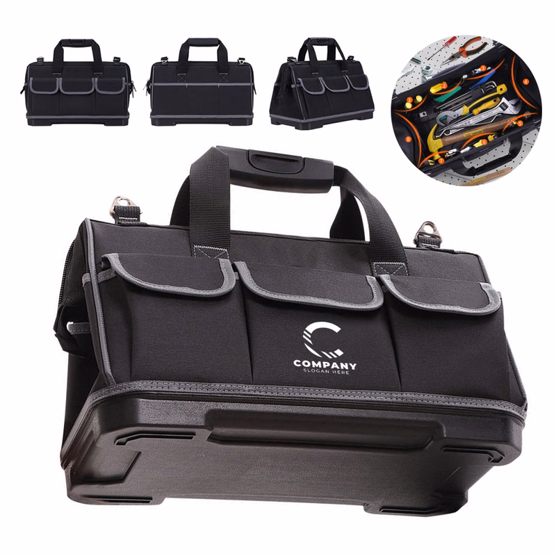 Oxford Cloth Tool Bag with Plastic Base