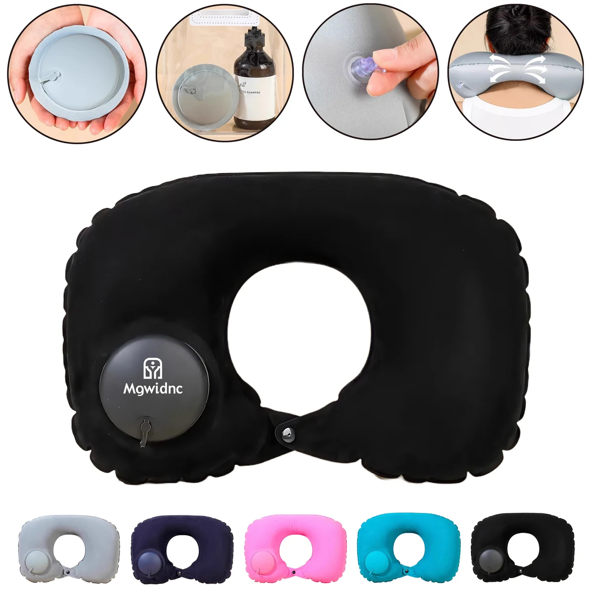 Inflatable Travel Neck Pillow for Sleeping 1