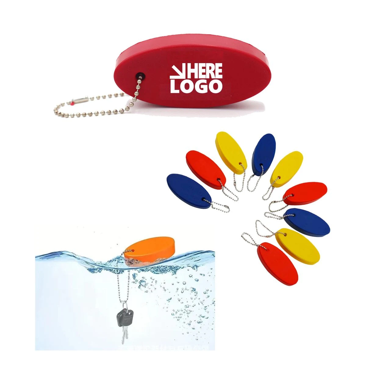 PU Floating Keychain 1