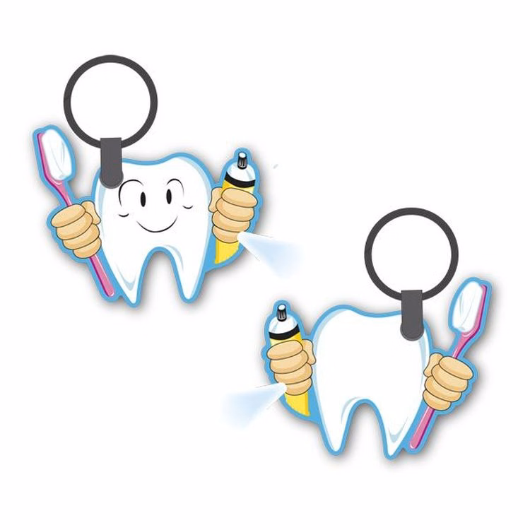 ShapeLights™ Color-A-Shape Key Ring Flashlight (Tooth)