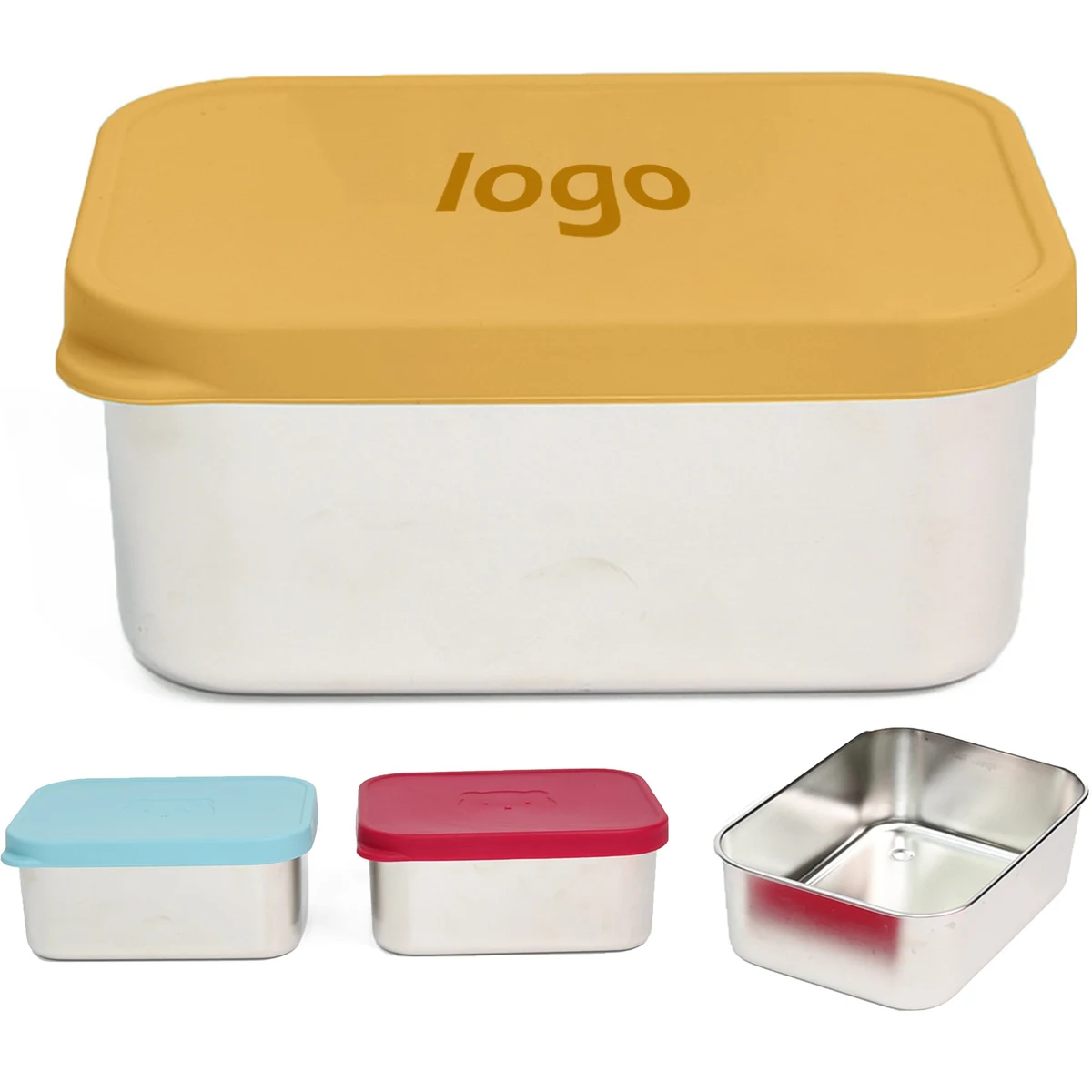 Stainless Steel Lunch Box Seal With Silicone Lid 1
