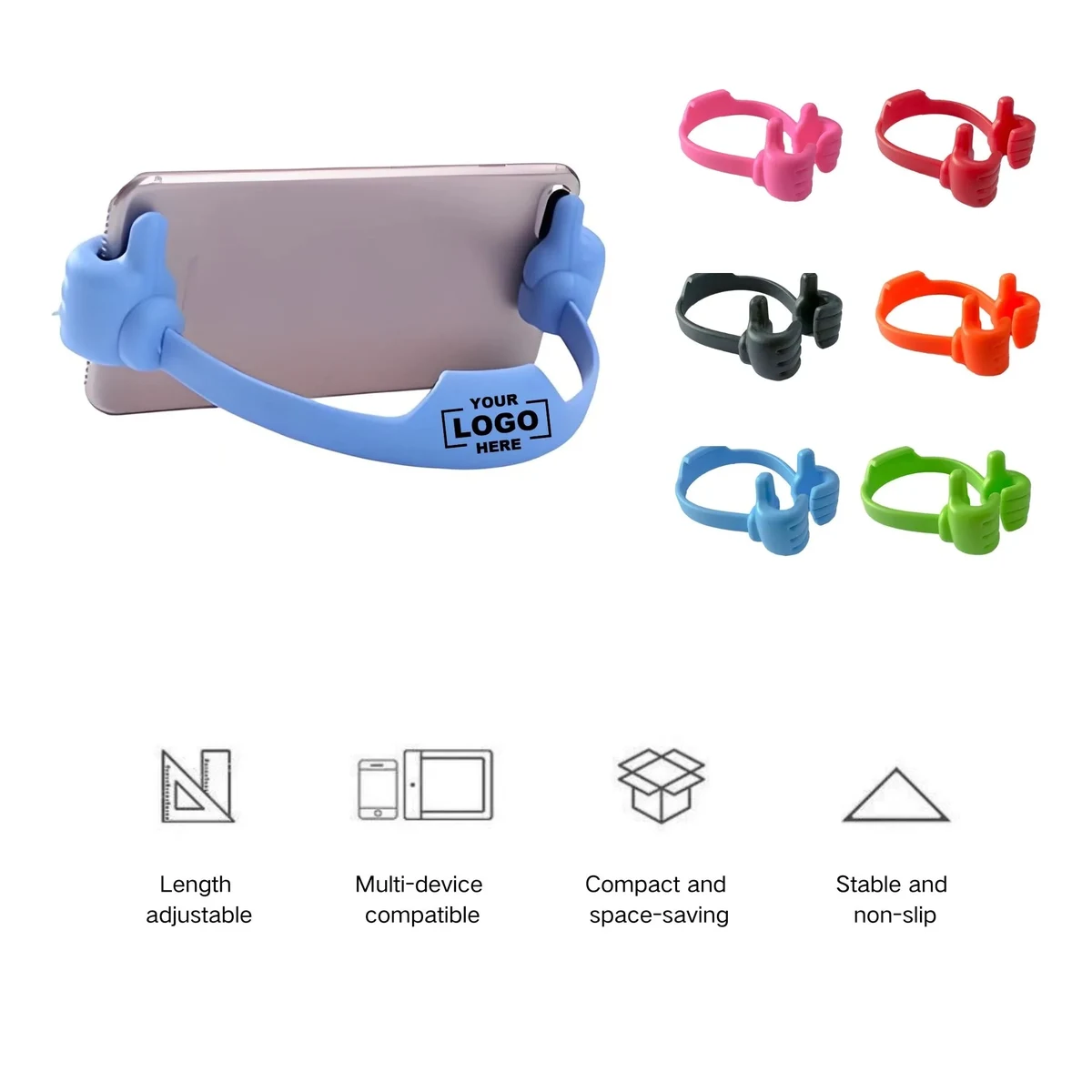 Adjustable Angle Multi Sized Universal Thumb Phone Stand 1
