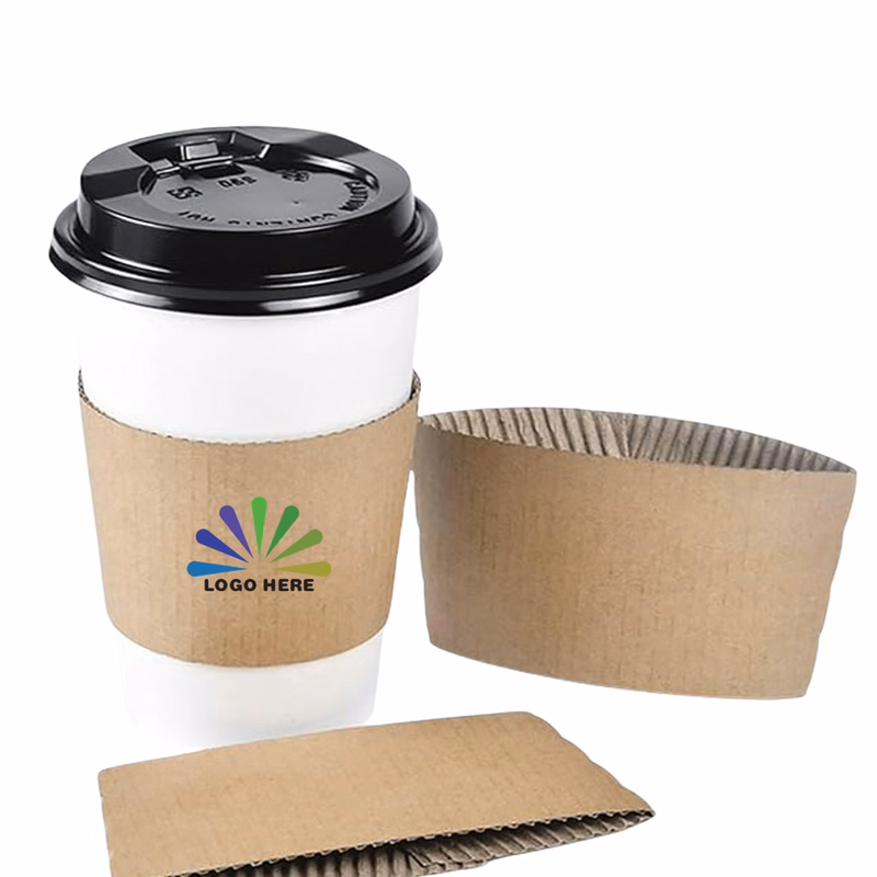 Disposable Corrugated Kraft Paper Cup Sleeve