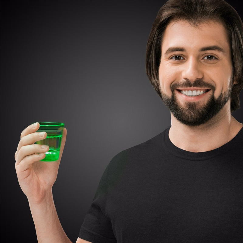 Light Up Green Shot Glass(Pad Print)