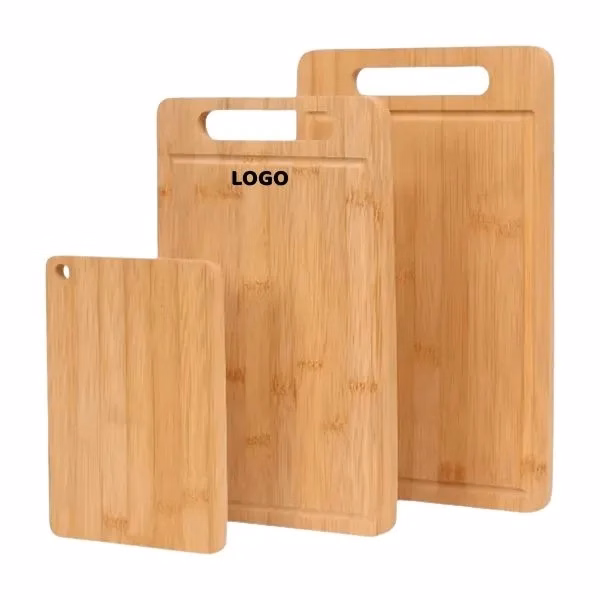 Bamboo Cutting Board Set with Handles