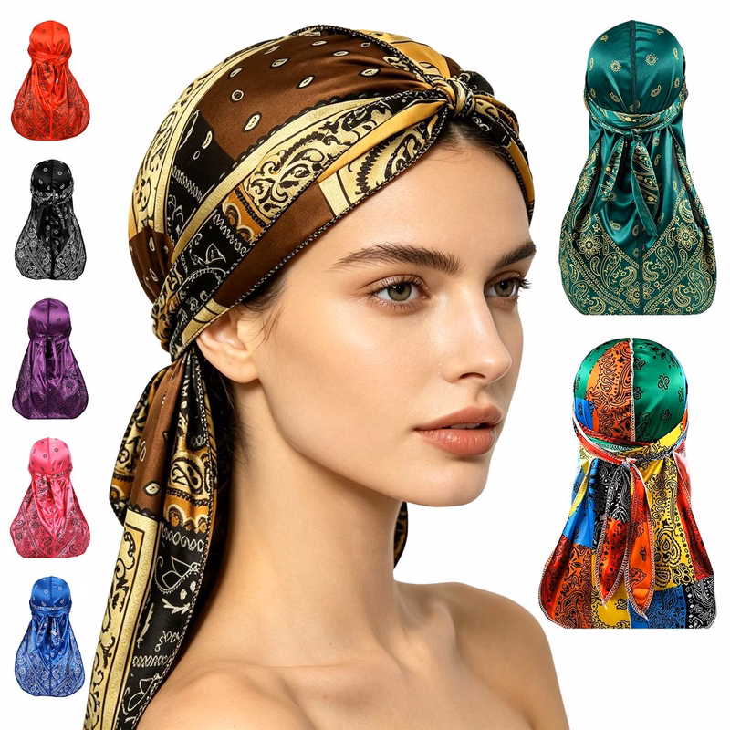 Silky Pirate Hair Wrapping Turban
