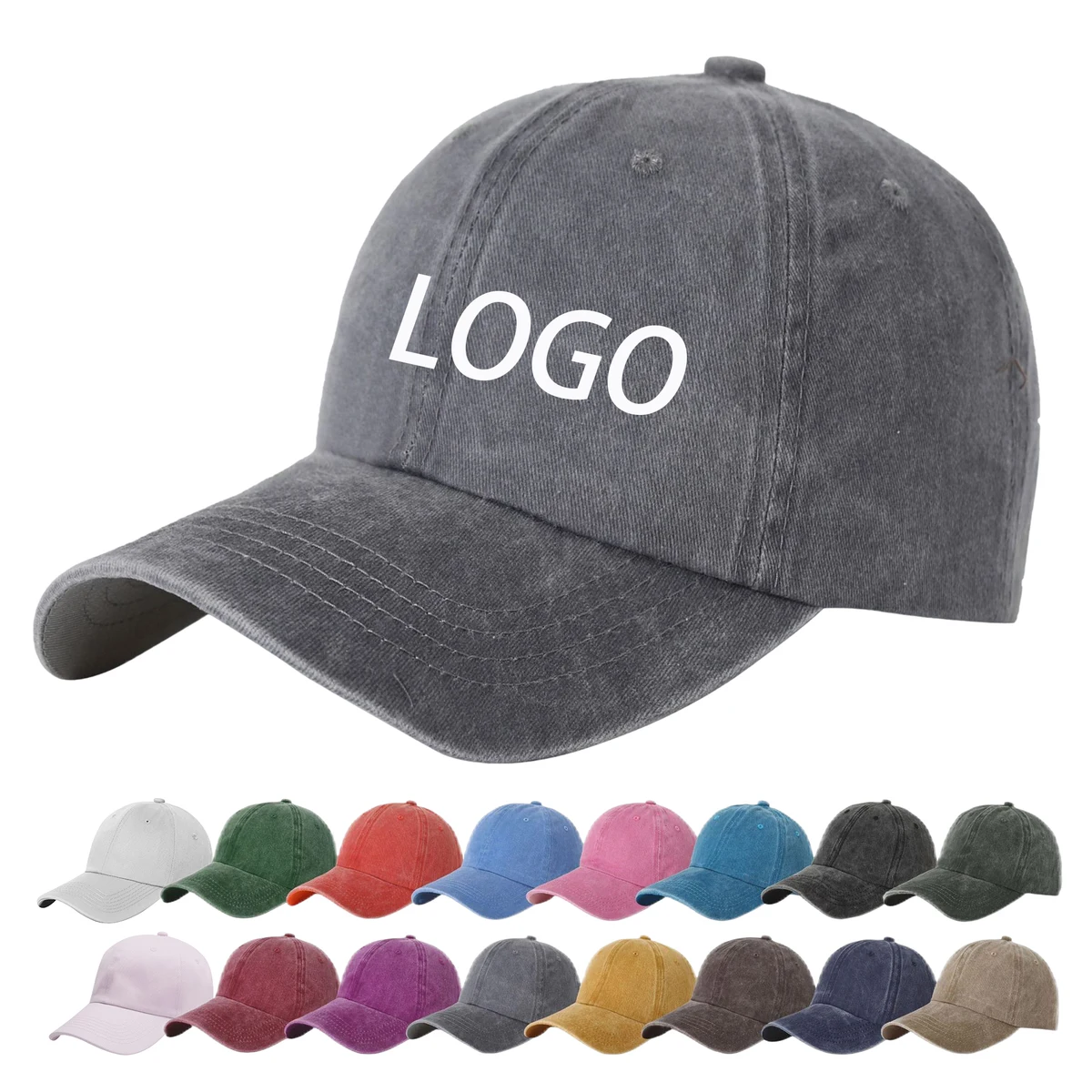 Pure Cotton Washed Cap 1