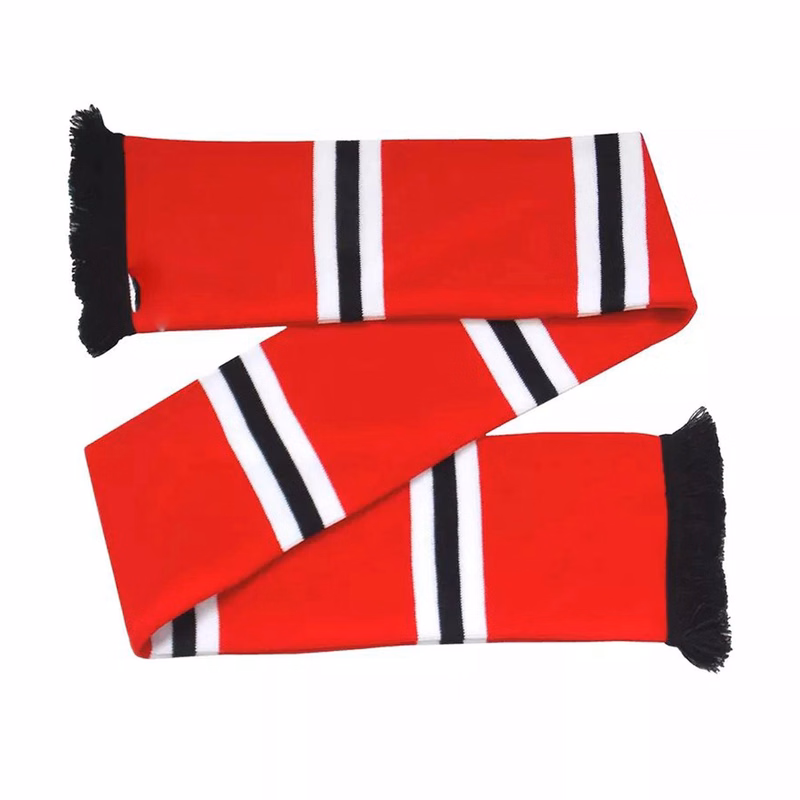 Double-Sided Football Knit Scarf