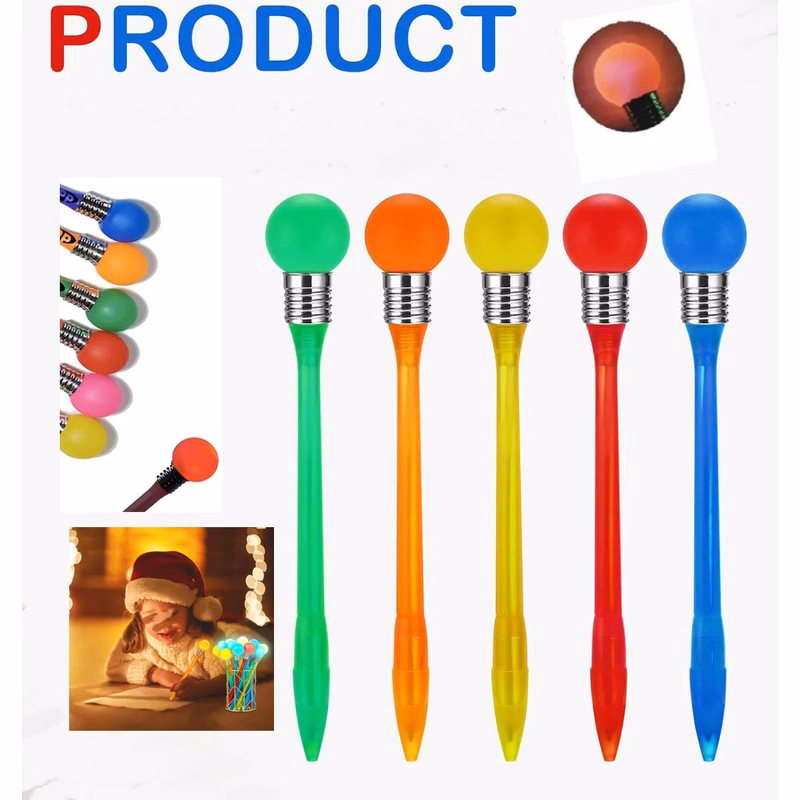 Rainbow LED Light Up Ball Stylus Pen