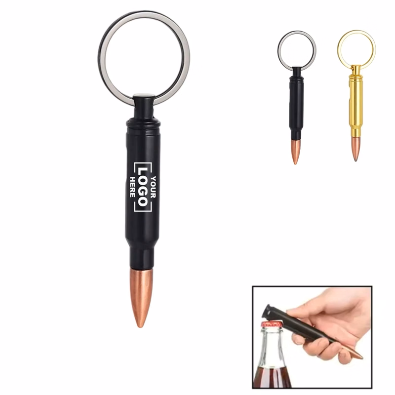 Bullet Shaped Alloy Keychain Bottle Opener