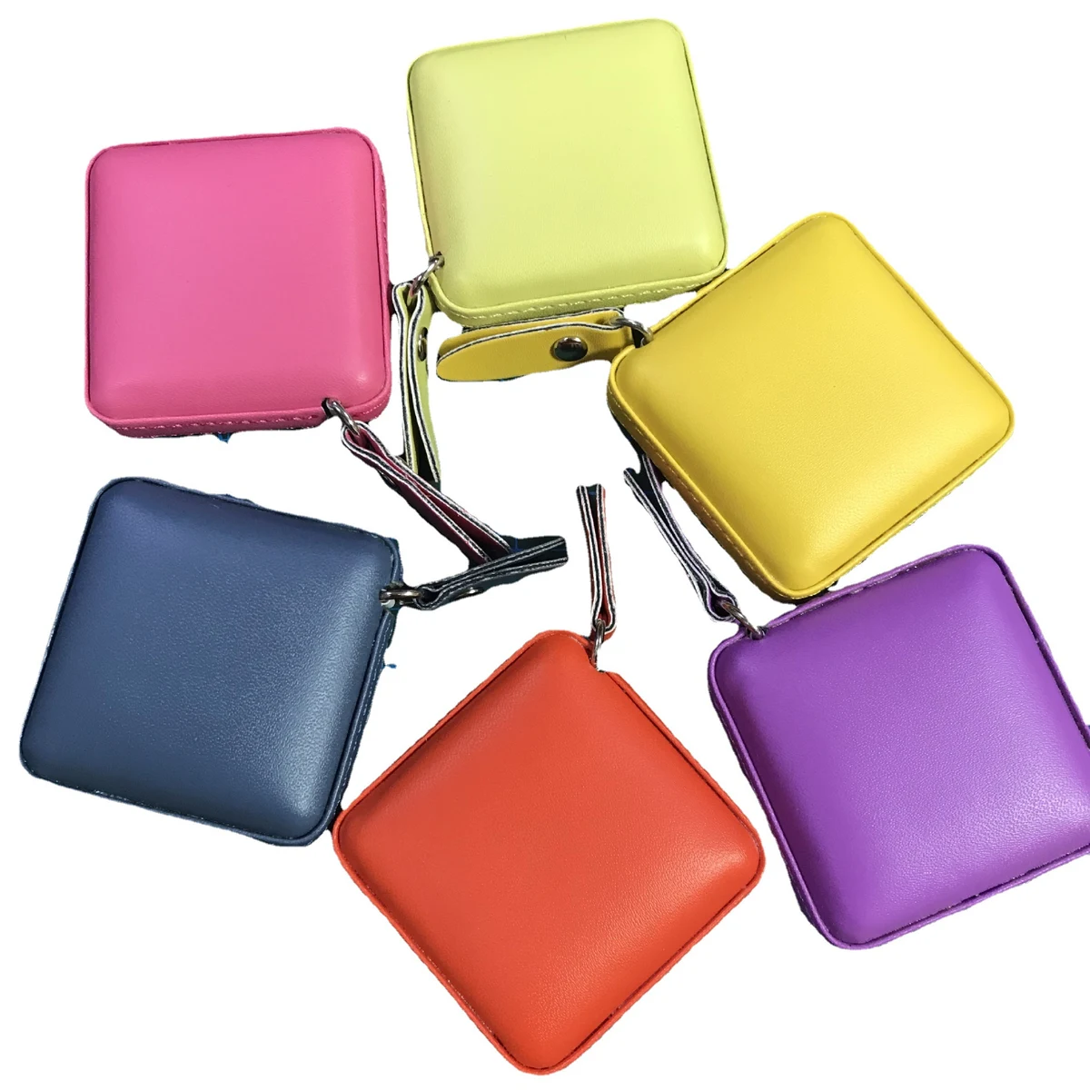 PU Leather Square Wrapped Tape Measure 1